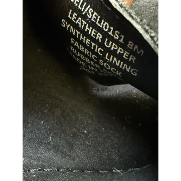 MICHAEL KORS Berkley T-Strap Sandal SIZE 9.5 Leather Cinder Snake Heel Zip Shoe - Picture 9 of 9